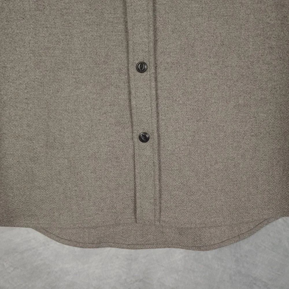 Taylor Stitch Shirt Jacket Mens 42 Brown Wool Blend Maritime Workwear Overshirt
